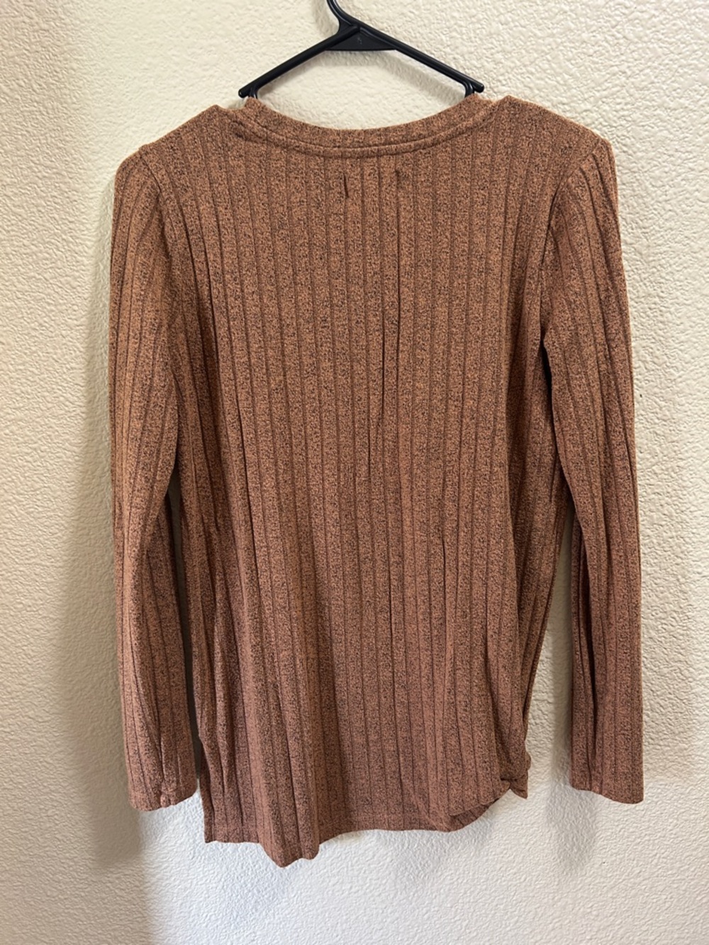Lou & Grey Ribbed Crewneck Sweater - Rust - Picture 3 of 3